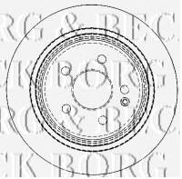 BORG & BECK bbd4489 -  Диск тормозной